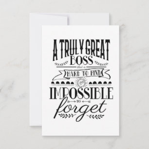 Cartão Semana da apreciação do chefe