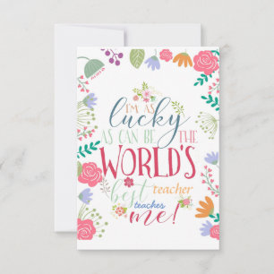 Cartão semana da apreciação do professor