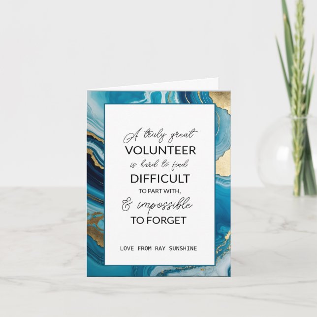 Cartão semana de apreciação voluntária tropical (Frente)