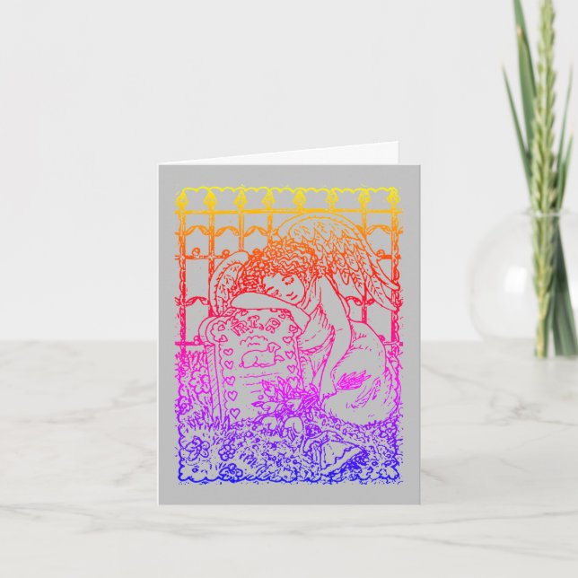 CARTÃO SEMANA GUARDIANO, CEMETERY MOURNING SYMPATHY (Frente)