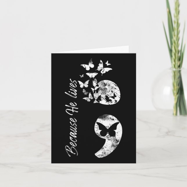 Cartão Semicolon G: Sensibilização para a Prevenção do Su (Frente)