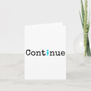 Cartão Semicolon Mental Health & Prevenção ao suicídi