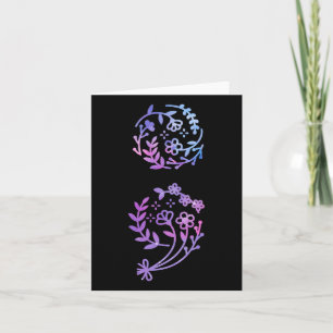 Cartão Semicolon Prevenção Suicídio Sensibilização Flor T
