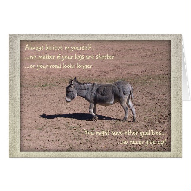 Cartão Sempre acredite em si mesmo (Frente Horizontal)