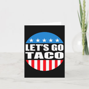 Cartão Sempre Chickens Out Vamos Go Taco Engraçado Memóri