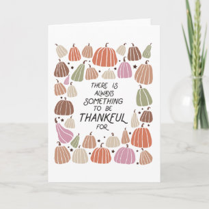 Cartão Sempre há algo para agradecer Boho
