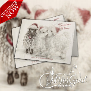 Cartão Sempre Há Um - Cabras Angora de Natal