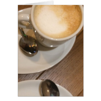 Cartão Sempre Tempo para um Café com Leite