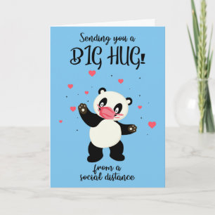 Cartão Send a Long Distance Panda Bear Hug Card