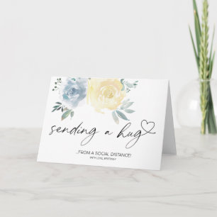 Cartão Sending Hugs Quarantine Miss You Socially Distant