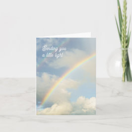 Cartão Sending You a Little Light Rainbow Thinking of You