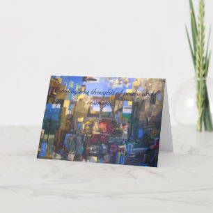 Cartão Sending you thoughts of peace and courage...