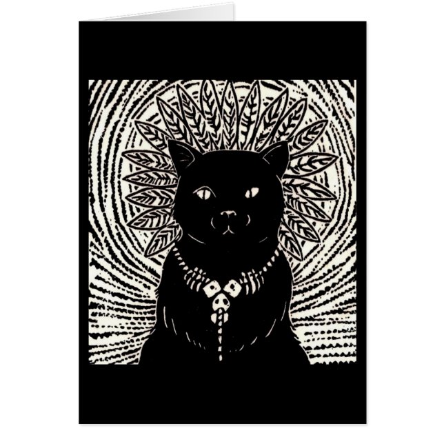 Cartão Senhor do gato (Frente)