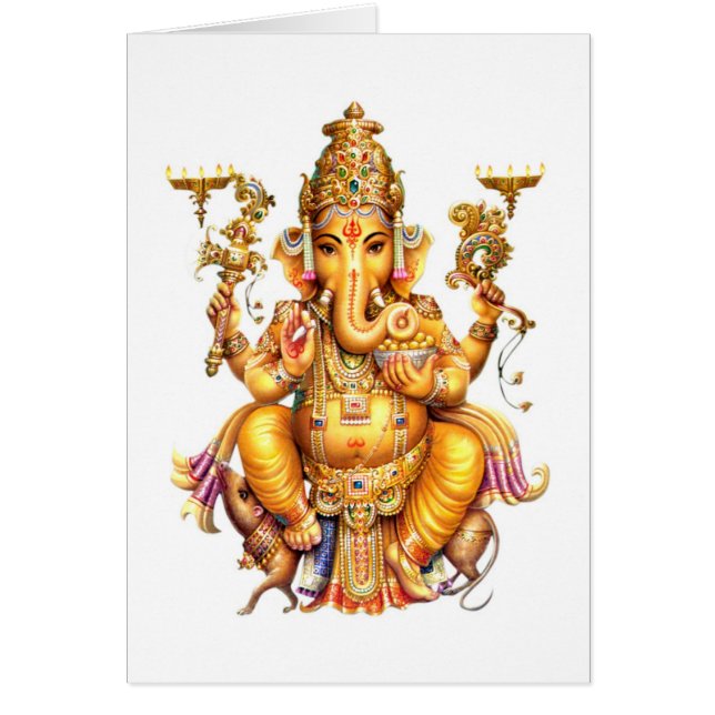 CARTÃO SENHOR GANESH HINDU DEUS (Frente)