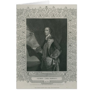 Cartão Senhor George Brydges Rodney