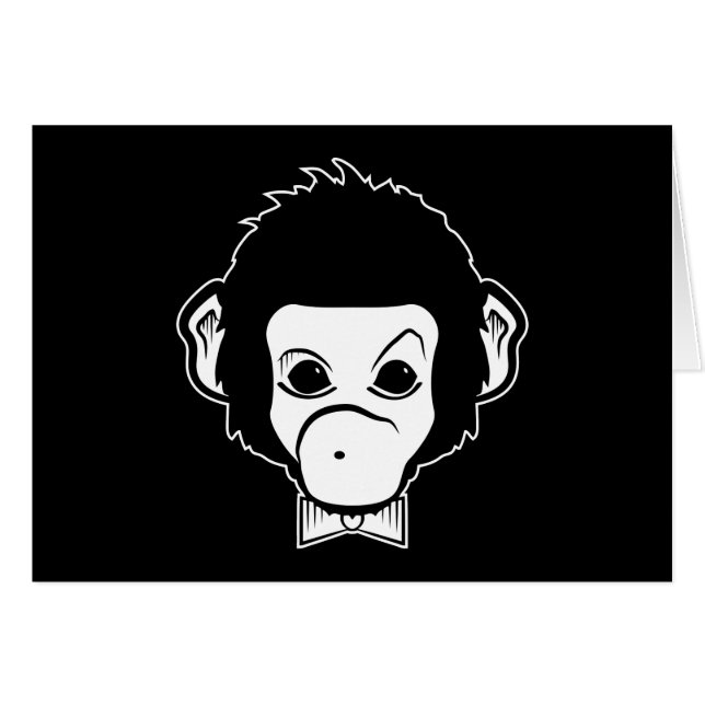 Cartão senhor macaco (Frente horizontal)