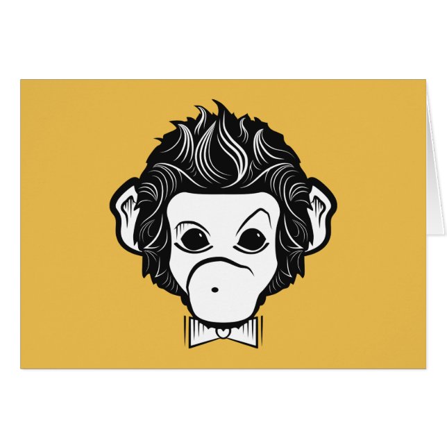 Cartão senhor macaco (Frente Horizontal)