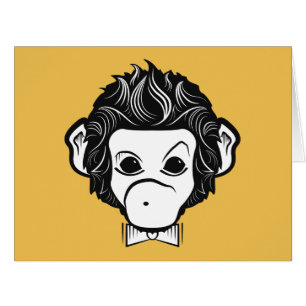 Cartão senhor macaco