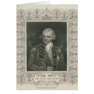 Cartão Senhor Ralph Abercromby