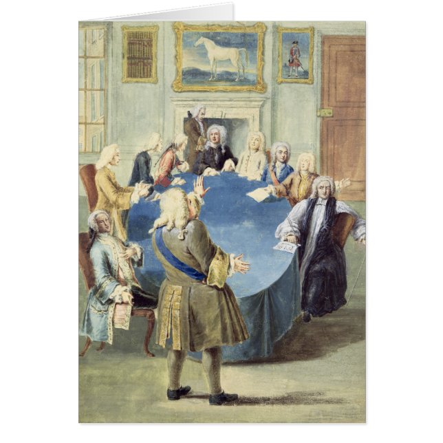 Cartão Senhor Robert Walpole que endereça seu armário (Frente)