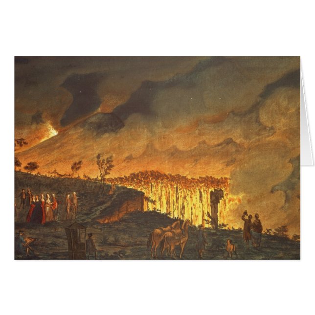 Cartão Senhor William Hamilton que mostra a Ferdinand IV (Frente Horizontal)