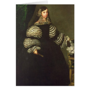 Cartão Senhora da família de Medinaceli, c.1683