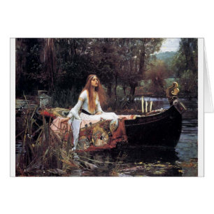 Cartão Senhora da pintura da arte da antiguidade do