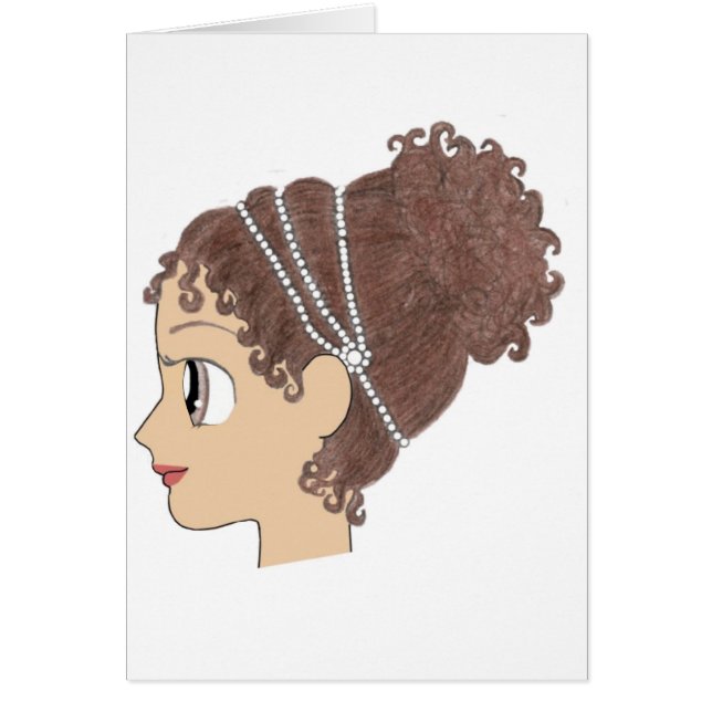 Cartão Senhora de Greecian (Frente)