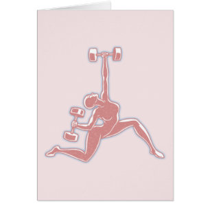 Cartão Senhora de levantamento