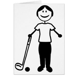Cartão Senhora do golfe