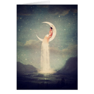 Cartão Senhora do rio da lua