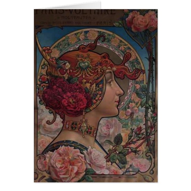 Cartão Senhora dos rosas (Frente)