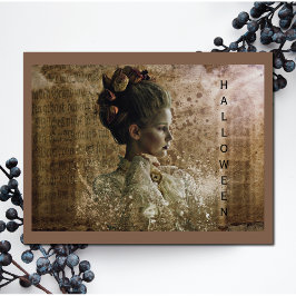 Cartão Senhora Fantasma Vitoriana em Espera