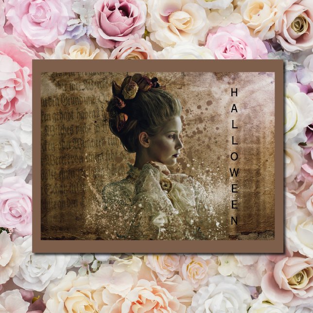 Cartão Senhora Fantasma Vitoriana em Espera (Criador carregado)