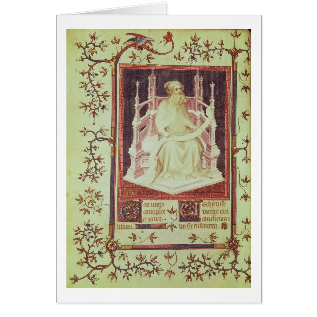 Cartão Senhora Franco 13091 f.11v o profeta Isaiah, do (Frente)