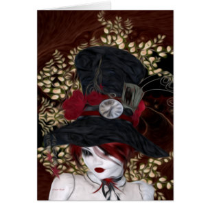 Cartão Senhora Hatter