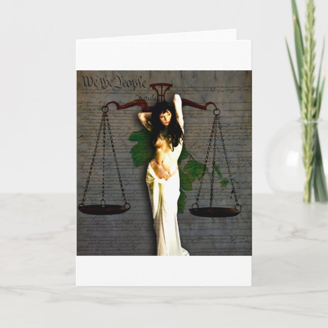 Cartão Senhora Justiça (Frente)