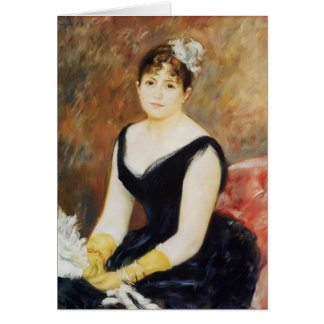 Cartão Senhora Leon Clapisson de Pierre Renoir-