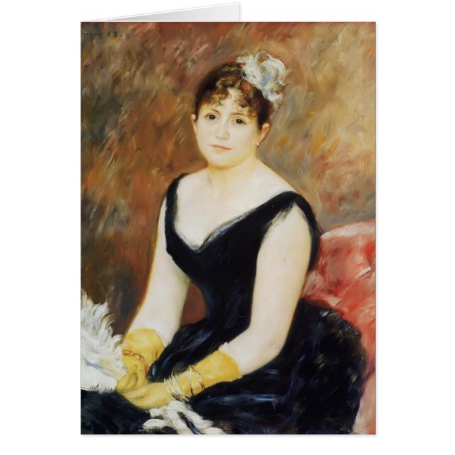 Cartão Senhora Leon Clapisson de Pierre Renoir- (Frente)