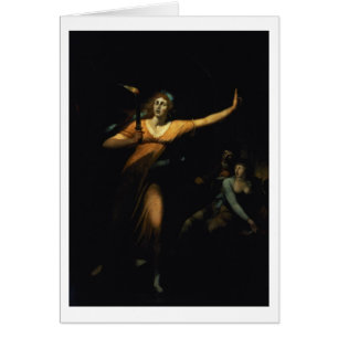 Cartão Senhora Macbeth Sleepwalking, 1783 (óleo em