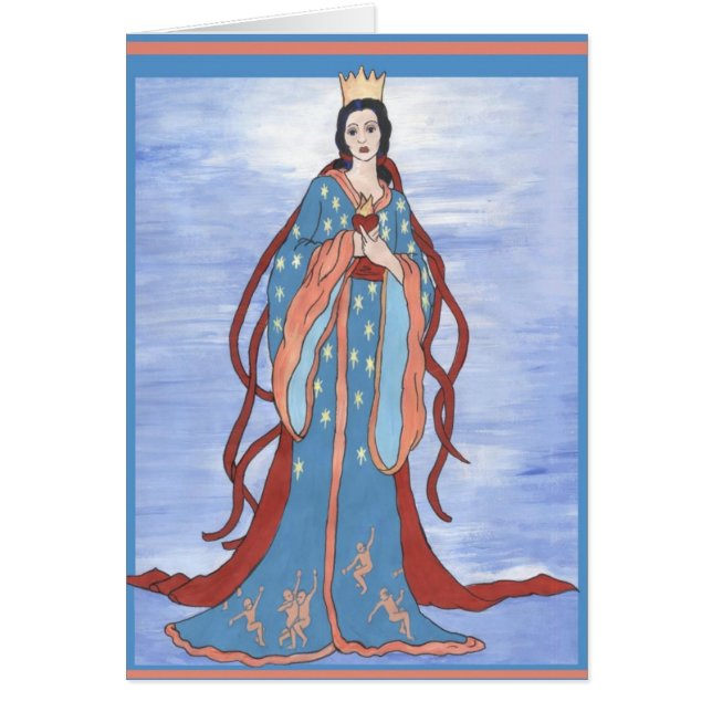 Cartão Senhora Madonna (Frente)