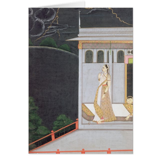 Cartão Senhora que espera seu amante (Frente)