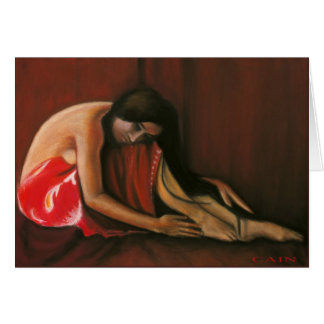 Cartão Senhora Resting de Tahiti