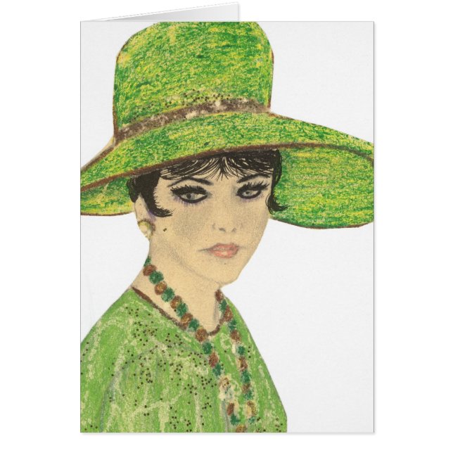 Cartão Senhora Verde (Frente)