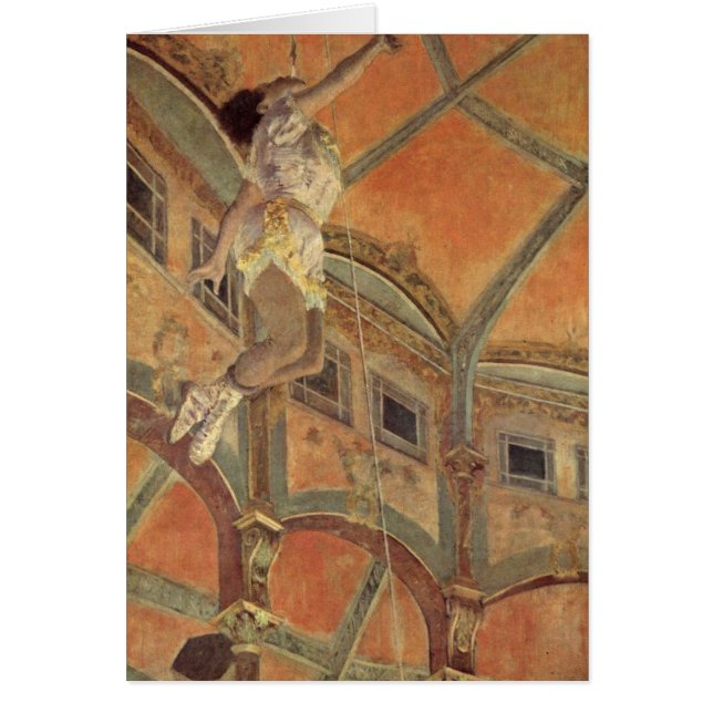 Cartão Senhorita Lala Um Circo Fernado por Edgar Degas (Frente)