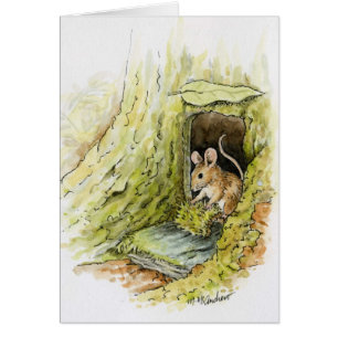 Cartão Senhorita pequena Rato