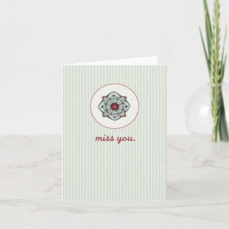 Cartão Senhorita você