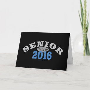 Cartão Senior Class of 2016 Blue
