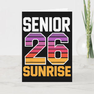Cartão Senior Sunrise 2026 Cl de 2026 Graduação de Finali