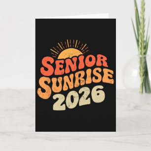Cartão Senior Sunrise 2026 Graduação Meu Último Primeiro